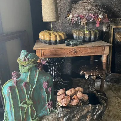 Objets de décoration - Serie nature - ROSE ET VIOLETTE