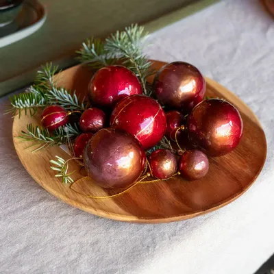 Autres décorations de Noël - Boules de Noël aux couleurs superposées, lot de 4 pièces - KINTA