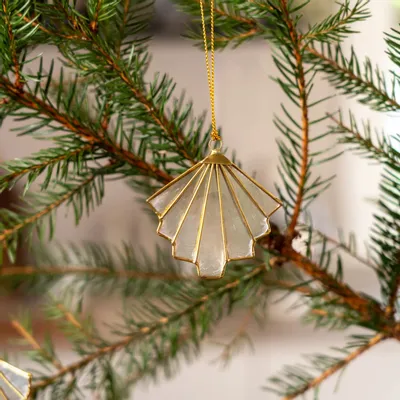 Other Christmas decorations - Trim art deco zigzag capiz - KINTA