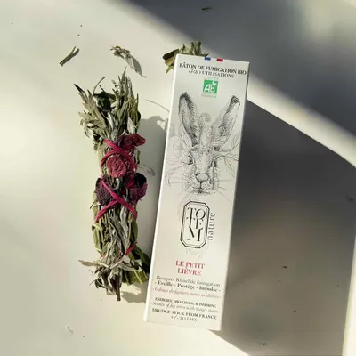 Cadeaux - Bouquet de fumigation du petit Lièvre - Bâton de fumigation bio - TOTEM NATURE