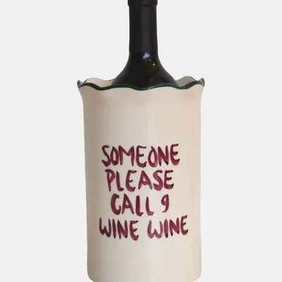 Accessoires pour le vin - Wine cooler 'Someone please call 9 wine wine' - STUDIO NOTICED