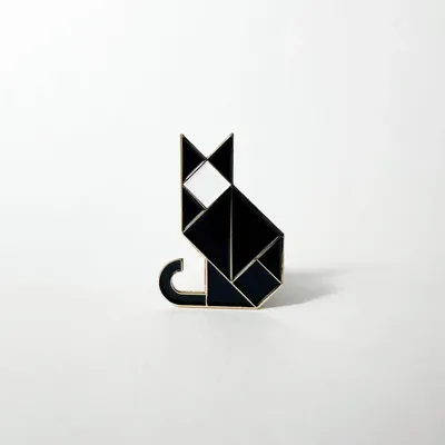 Brooches - Cat black brooch (numbered) - MICHAEL BARNAART
