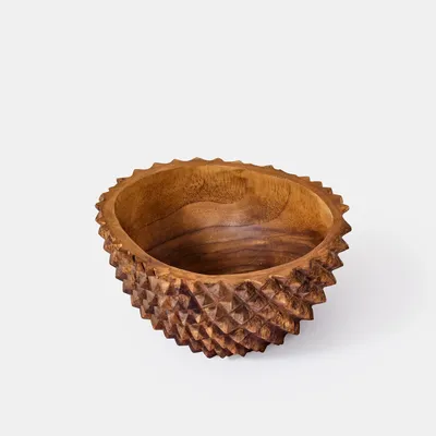 Bowls - Teak Pineapple Bowl - Large - DESIGN TRIP