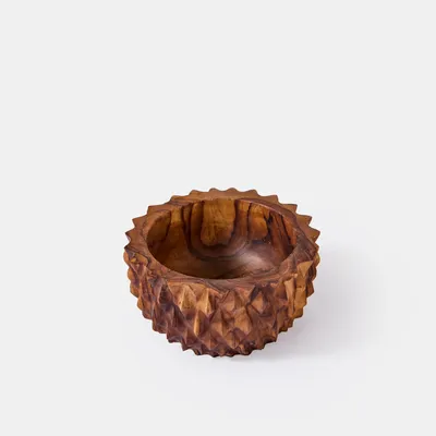 Bowls - Teak Pineapple Bowl - Small - DESIGN TRIP