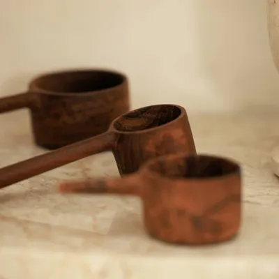 Kitchen utensils - Teak Wood Dosing Spoons Duo - DESIGN TRIP