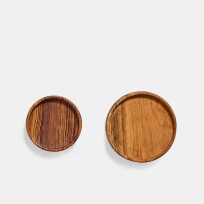 Table mat - Teak coaster - 8 cm - DESIGN TRIP