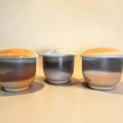 Tasses et mugs - Porcelaine d'Arita – Tasse à couvercle cuite au Saggar - JOHN MAC CERAMICS