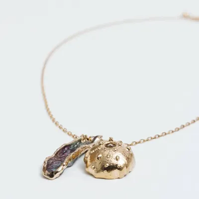 Jewelry - Iridescent Sea Urchin Pendant Necklace - CÂPÂ JEWELRY