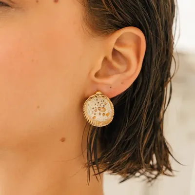 Jewelry - Florida Shell Earrings - CÂPÂ JEWELRY