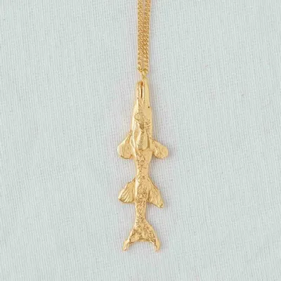 Jewelry - Barracuda fish Pendant Necklace - CÂPÂ JEWELRY