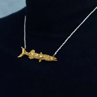 Jewelry - Barracuda fish Beaded Necklace - CÂPÂ JEWELRY
