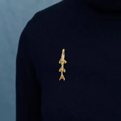 Brooches - Barracuda Fish Brooch - CÂPÂ JEWELRY