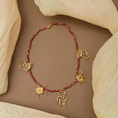 Jewelry - Ancestral Faces Charm Necklace - CÂPÂ JEWELRY