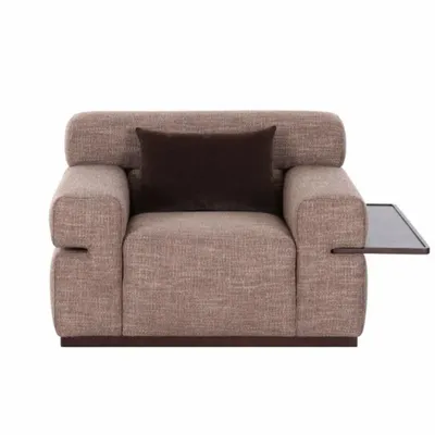 Armchairs - ARMCHAIR 'PENTHOUSE' WITH WOODEN TABLET - FANCY