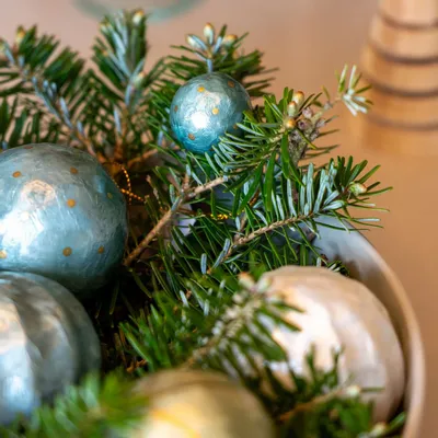 Autres décorations de Noël - Boules de Noël à pois - KINTA