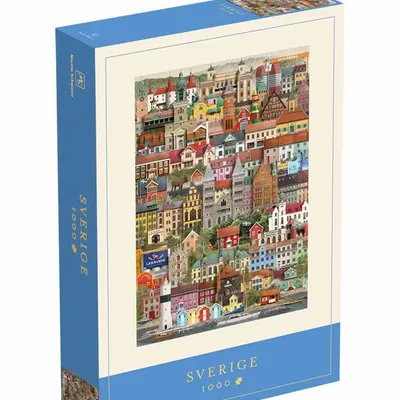 Design objects - MS0623 - Sverige Puzzle 1000 pieces - MARTIN SCHWARTZ