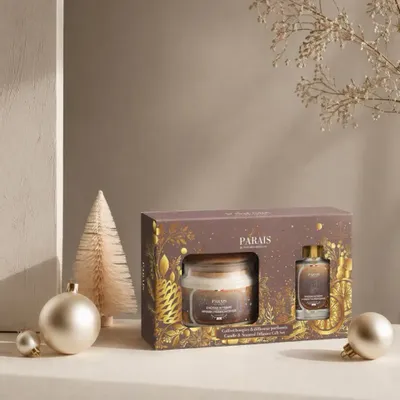 Home fragrances - Incense & Myrrh Candle and Diffuser Set - LE PARAÏS