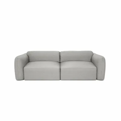 Sofas - 3-Seater Sofa Bed NORREBRO - Silver - CITY SOFA