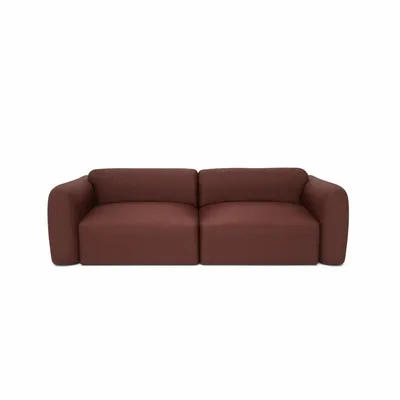 Sofas - 3-Seater Sofa Bed NORREBRO - Burgundy - CITY SOFA