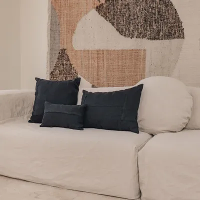 Sofas - FAMILY - 4-seater linen sofa 320 x 130 cm - BED AND PHILOSOPHY - ÂME PHILO
