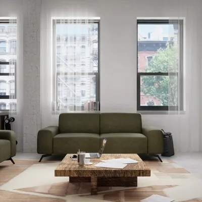Sofas for hospitalities & contracts - 2-Seater Sofa SOHO - Green - CITY SOFA