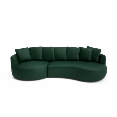 Sofas for hospitalities & contracts - 4-Seater Left Corner Sofa BELLEVILLE - Green - CITY SOFA