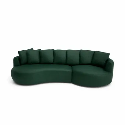 Sofas for hospitalities & contracts - 4-Seater Right Corner Sofa BELLEVILLE - Green - CITY SOFA