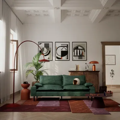 Sofas for hospitalities & contracts - 2-Seater Sofa AVENTINE - Green - CITY SOFA