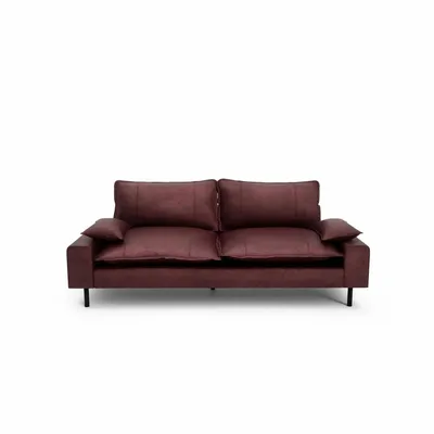 Sofas for hospitalities & contracts - 2-Seater Sofa AVENTINE - Burgundy - CITY SOFA