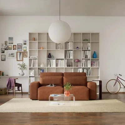 Sofas for hospitalities & contracts - 3-Seater Sofa Bed JORDAAN - Brick - CITY SOFA