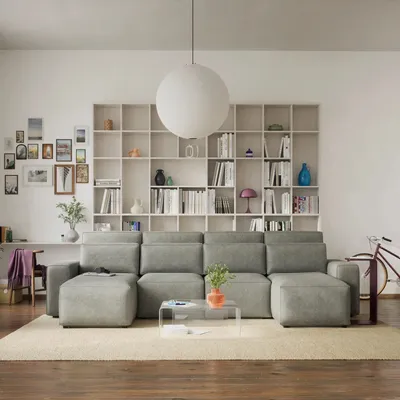 Sofas for hospitalities & contracts - Corner Sofa Bed JORDAAN - U shape - Ash - CITY SOFA