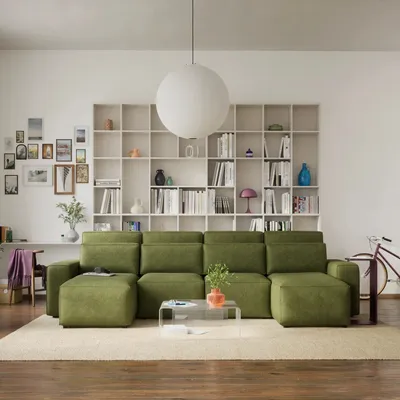 Sofas for hospitalities & contracts - Corner Sofa Bed JORDAAN - U shape - Khaki - CITY SOFA