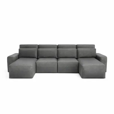 Sofas for hospitalities & contracts - Corner Sofa Bed JORDAAN - U shape - Grey - CITY SOFA