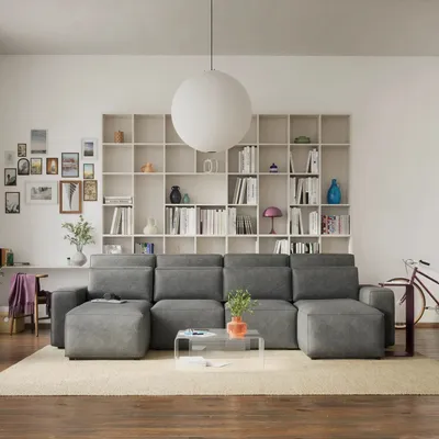 Sofas for hospitalities & contracts - Corner Sofa Bed JORDAAN - U shape - Grey - CITY SOFA