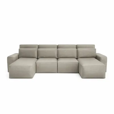 Sofas for hospitalities & contracts - Corner Sofa Bed JORDAAN - U shape - Cream - CITY SOFA