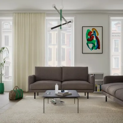 Sofas for hospitalities & contracts - 3-Seater Sofa BRERA - Taupe - CITY SOFA