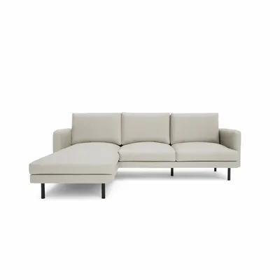 Sofas for hospitalities & contracts - 4-Seater Left Corner Sofa BRERA - Beige - CITY SOFA