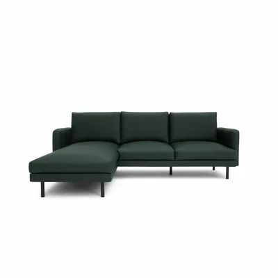 Sofas for hospitalities & contracts - 4-Seater Left Corner Sofa BRERA - Green - CITY SOFA