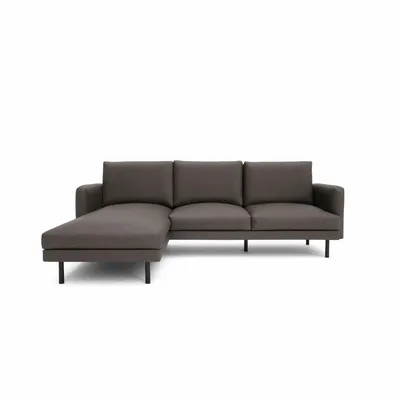 Sofas for hospitalities & contracts - 4-Seater Left Corner Sofa BRERA - Taupe - CITY SOFA