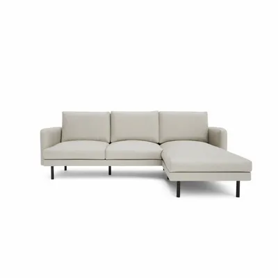 Sofas for hospitalities & contracts - 4-Seater Right Corner Sofa BRERA - Beige - CITY SOFA