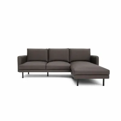 Sofas for hospitalities & contracts - 4-Seater Right Corner Sofa BRERA - Taupe - CITY SOFA