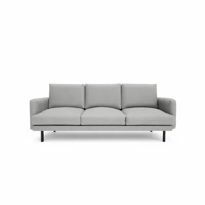 Sofas for hospitalities & contracts - 4-Seater Sofa BRERA - Grey - CITY SOFA