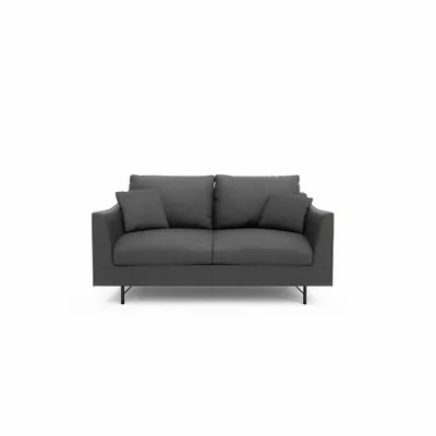 Sofas for hospitalities & contracts - 2-Seater Sofa ALFAMA - Dark Grey - CITY SOFA