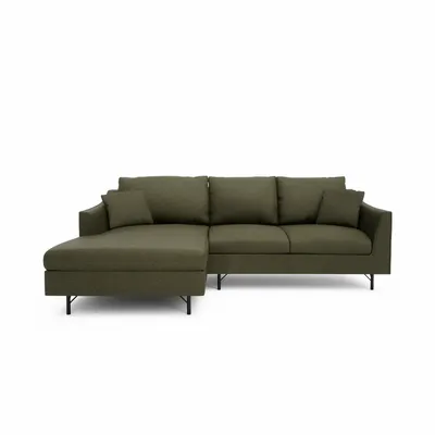 Sofas for hospitalities & contracts - 4-Seater Left Corner Sofa ALFAMA - Green - CITY SOFA