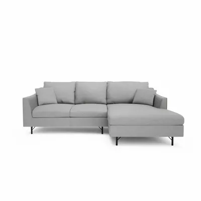 Sofas for hospitalities & contracts - 4-Seater Right Corner Sofa ALFAMA - Grey - CITY SOFA