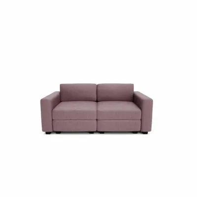 Sofas for hospitalities & contracts - 2-Seater Modular Sofa GRACIA - Dusty Pink - CITY SOFA
