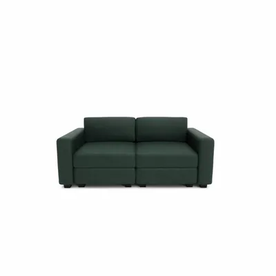 Sofas for hospitalities & contracts - 2-Seater Modular Sofa GRACIA - Green - CITY SOFA