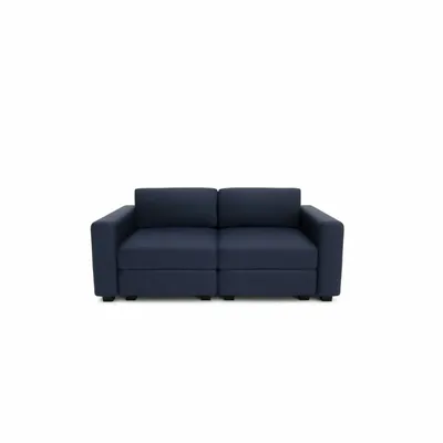 Sofas for hospitalities & contracts - 2-Seater Modular Sofa GRACIA - Dark Blue - CITY SOFA