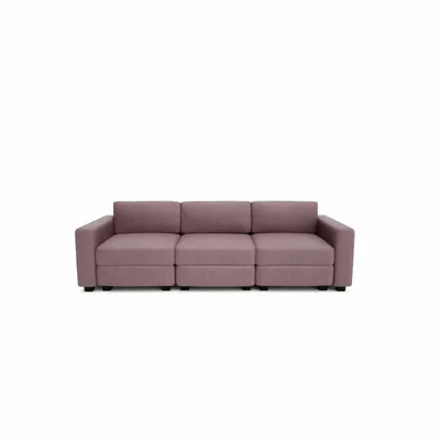 Sofas for hospitalities & contracts - 3-Seater Modular Sofa GRACIA - Dusty Pink - CITY SOFA