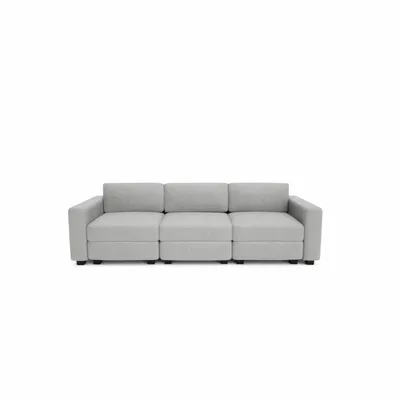 Sofas for hospitalities & contracts - 3-Seater Modular Sofa GRACIA - Grey - CITY SOFA